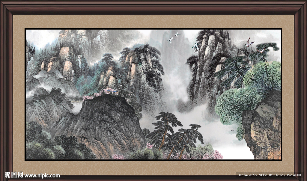 巨幅山水画