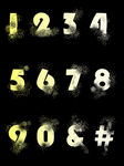 金色数字