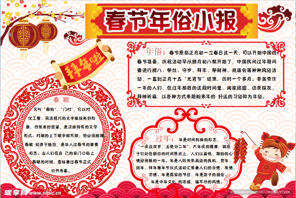 春节小报