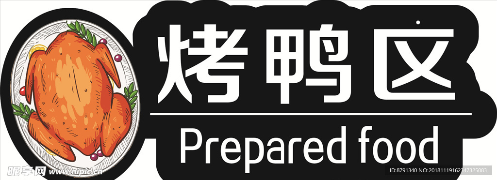 自助餐厅 分类吊牌 超市分类吊