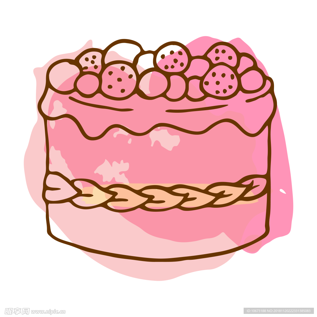卡通蛋糕图片