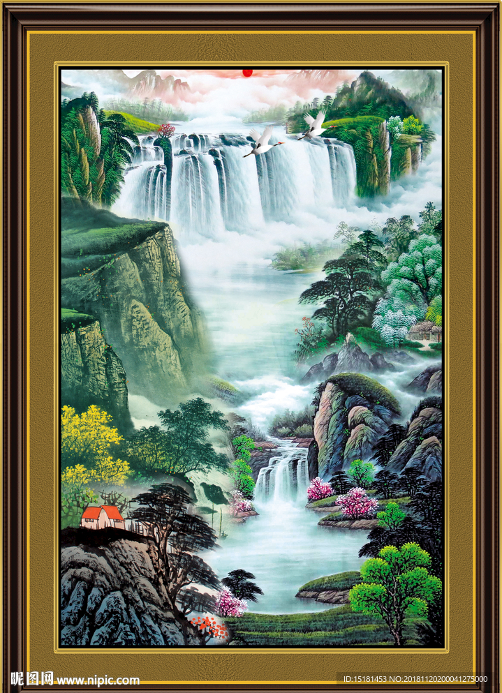 山水画 山水风景 巨幅山水画