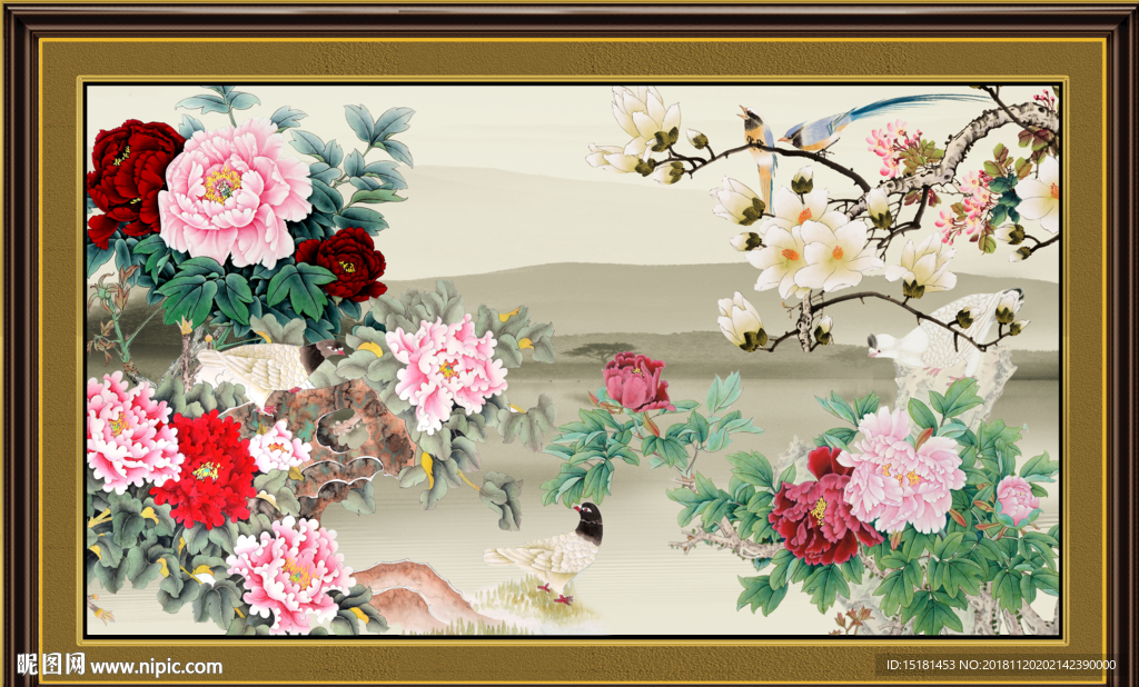 牡丹国画