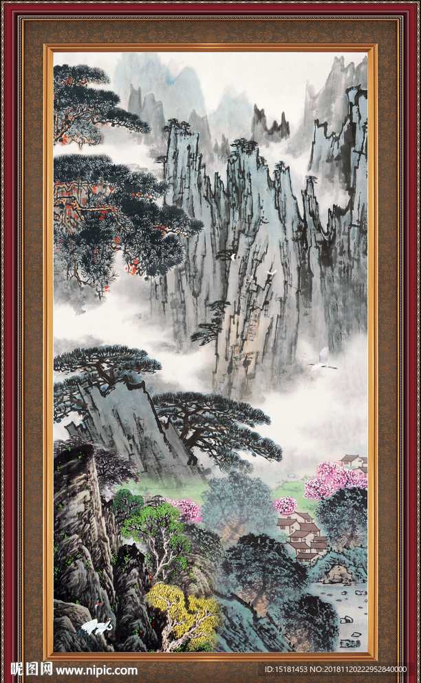 山水画 山水风景 巨幅山水画