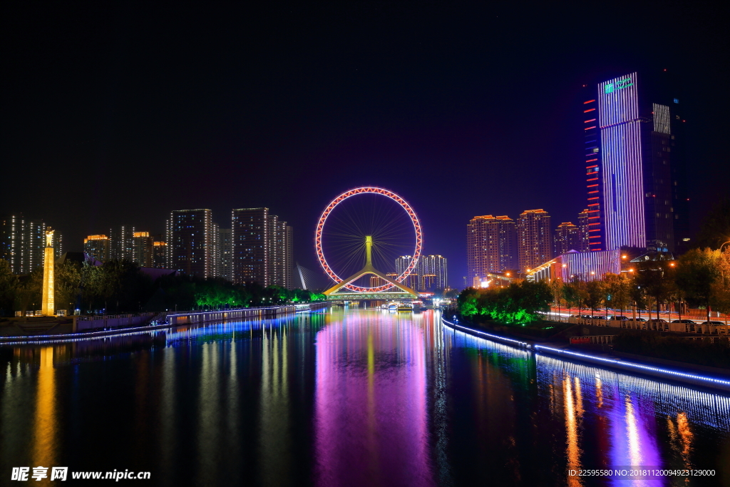 天津之眼夜景