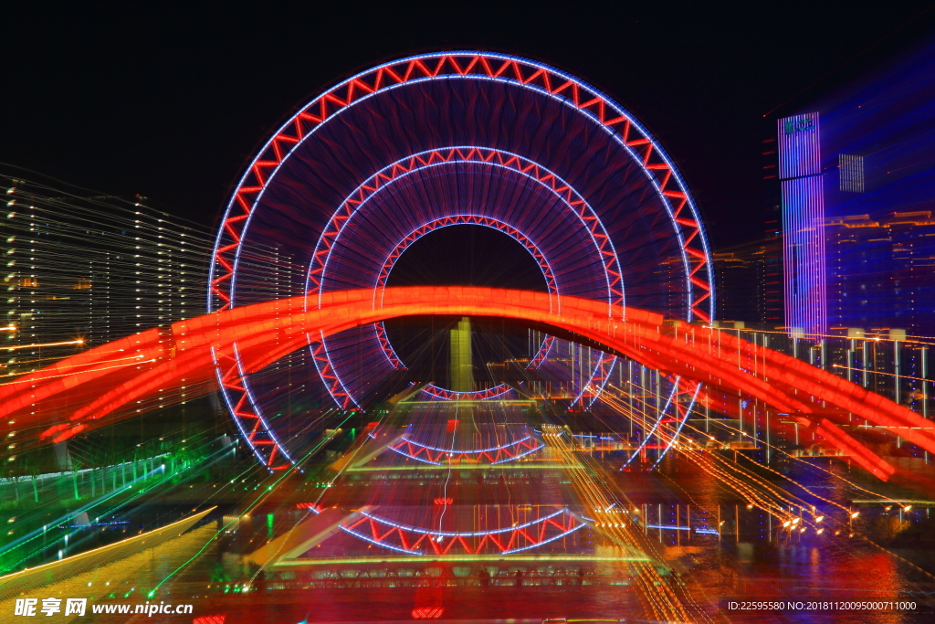 天津之眼夜景