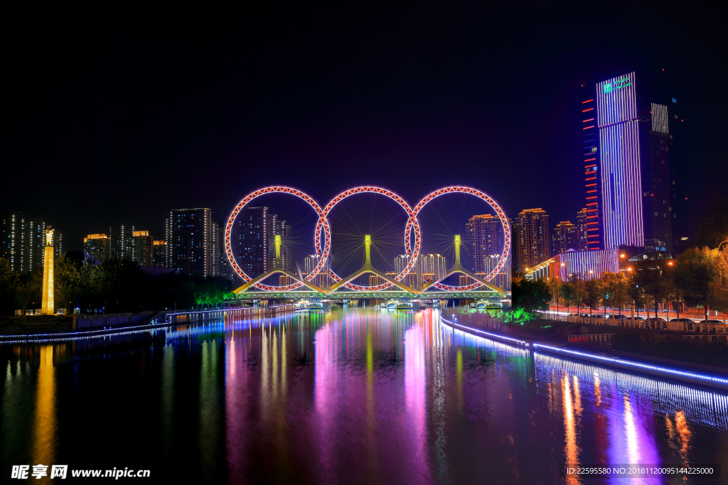 天津之眼夜景