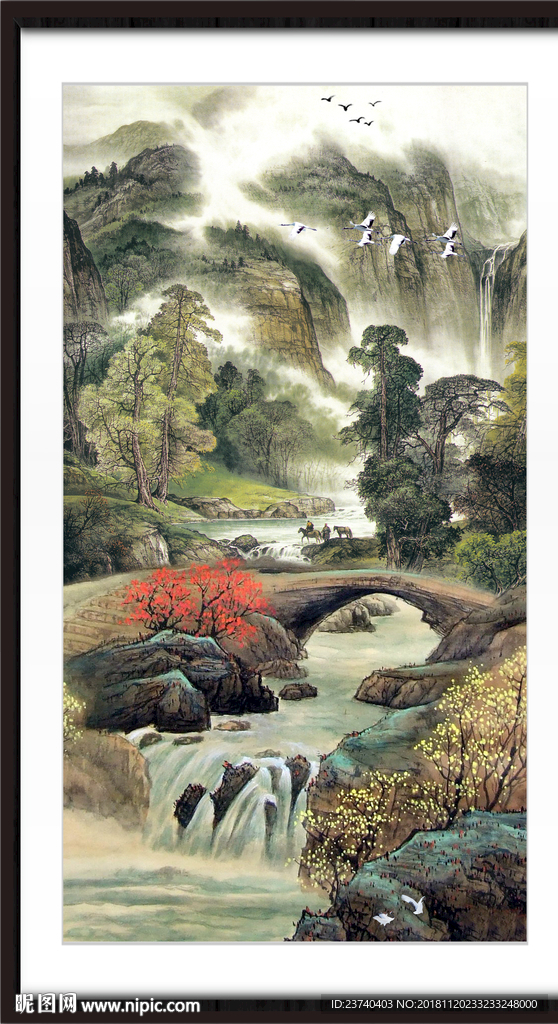 山水国画 巨幅山水