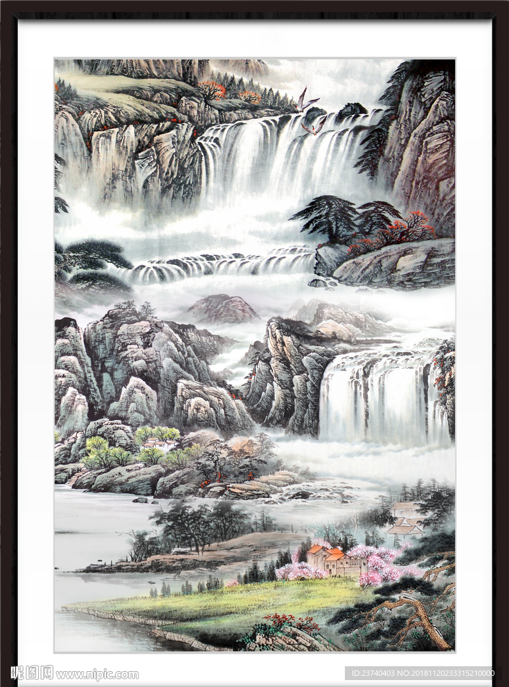 山水国画 巨幅山水 巨幅山水国