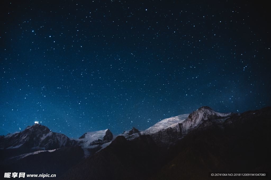 商务天空夜景星星高端大气图