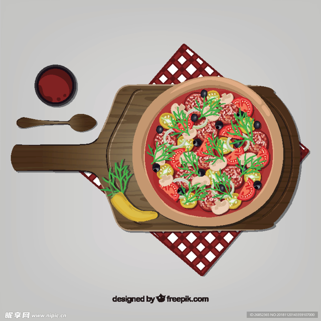 美味的比萨饼
