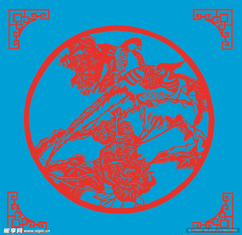花鸟剪纸