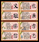 义礼耻廉悌孝信忠