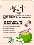 清新椰汁海报