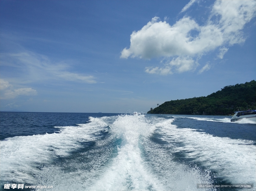 泰国普吉岛海岛海水海浪