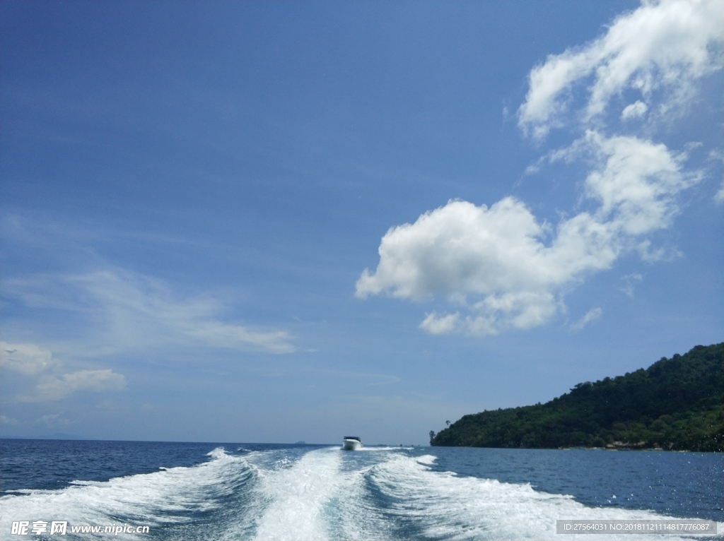 泰国普吉岛海岛海水海浪