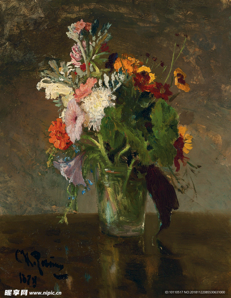 油画  花   鲜花
