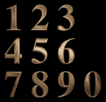 金属数字