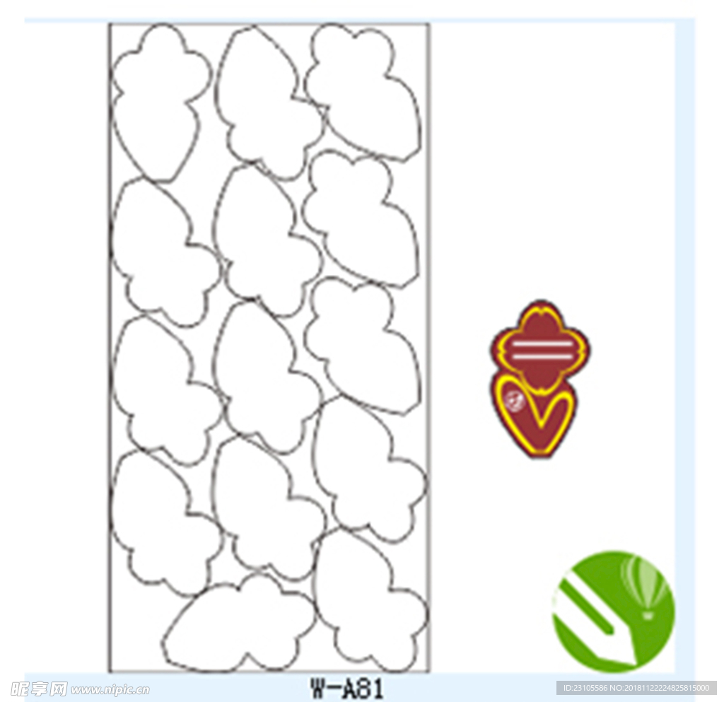 花草牌  标示牌   排好版