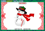 卡通雪人