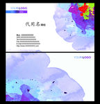 彩绘名片