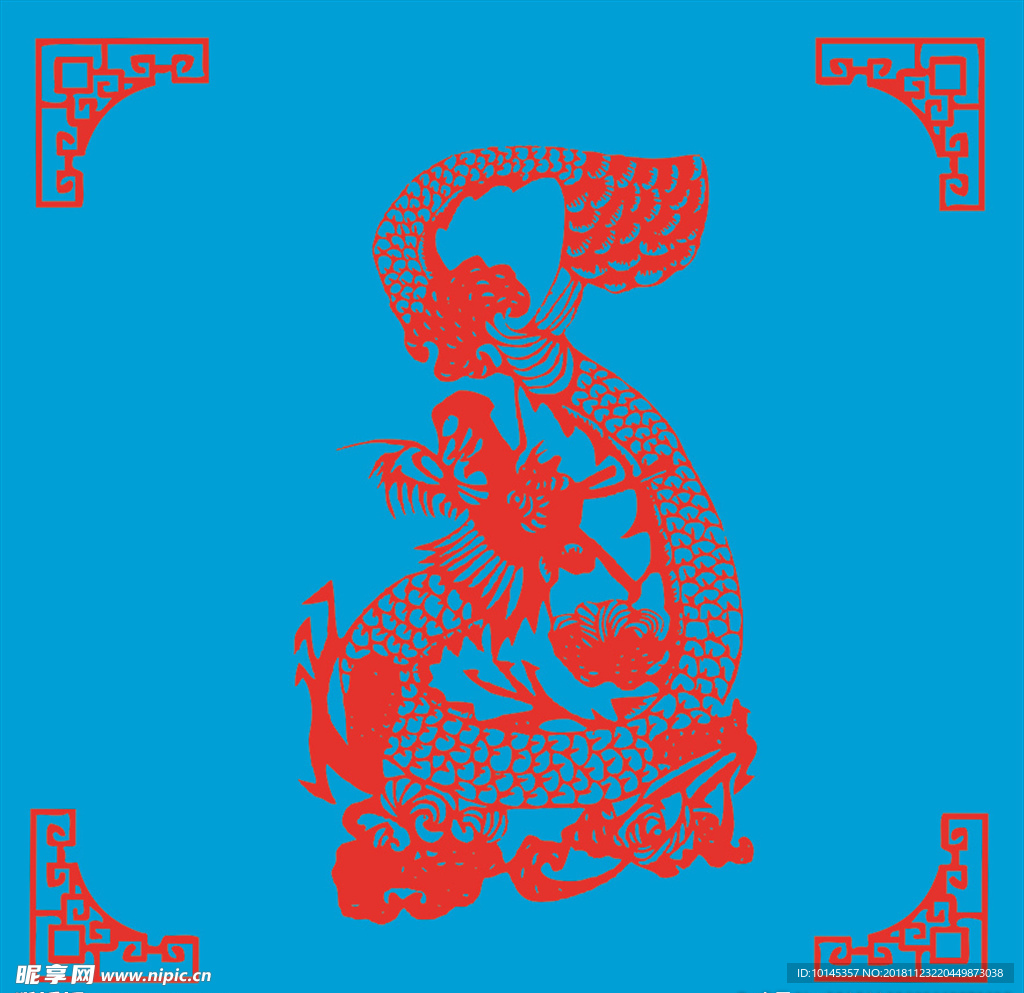 龙剪纸