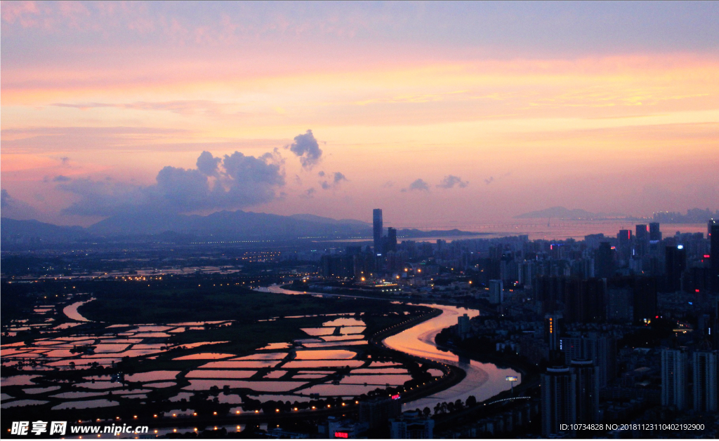 深圳落日