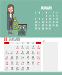 2019 台历 日历 挂历 猪