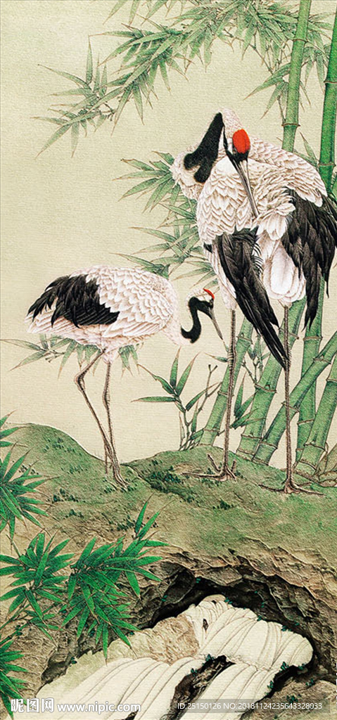 新中式白鹤装饰画