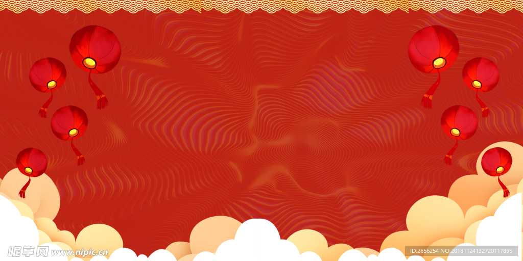 喜庆春节背景无分层