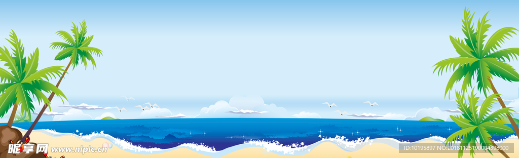 鱼缸背景 海滩