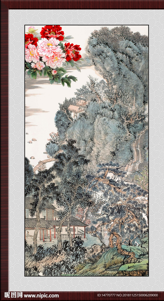 巨幅山水画