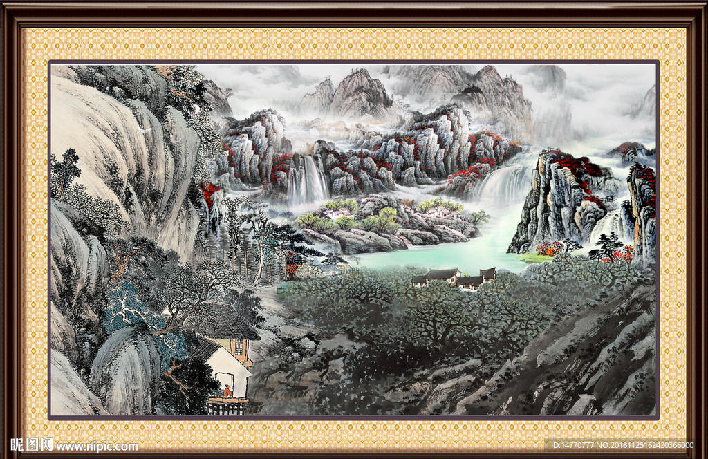 山水画 山水风景 巨幅山水画