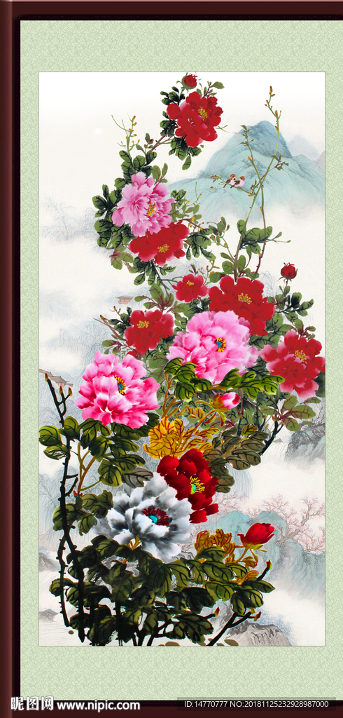 国画牡丹