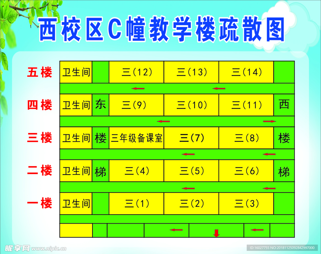 小学疏散图