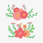 手绘花卉胸花