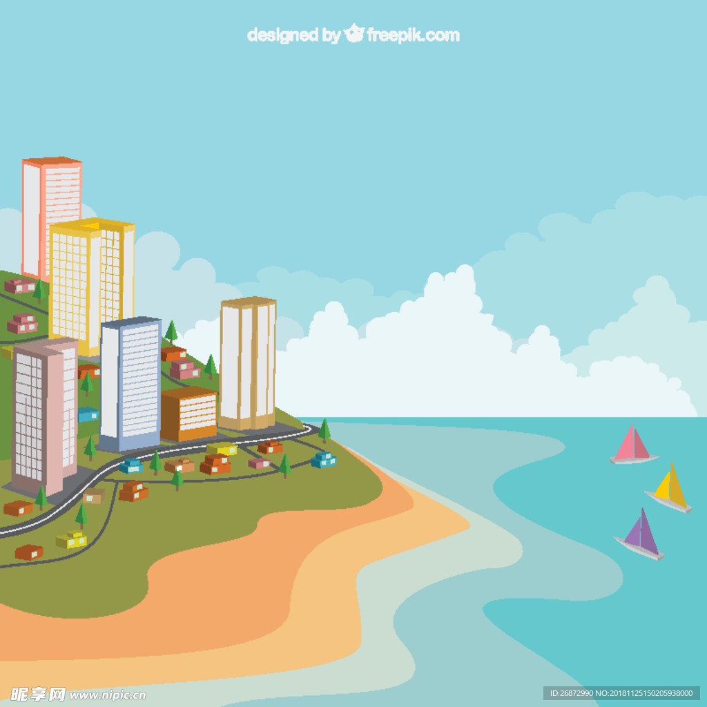 海边的建筑物