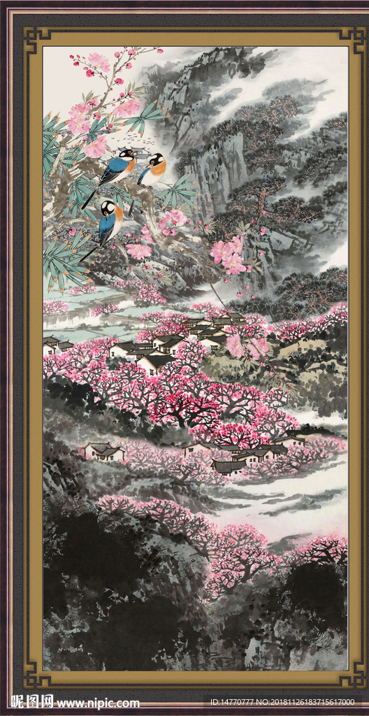 山水国画 巨幅山水
