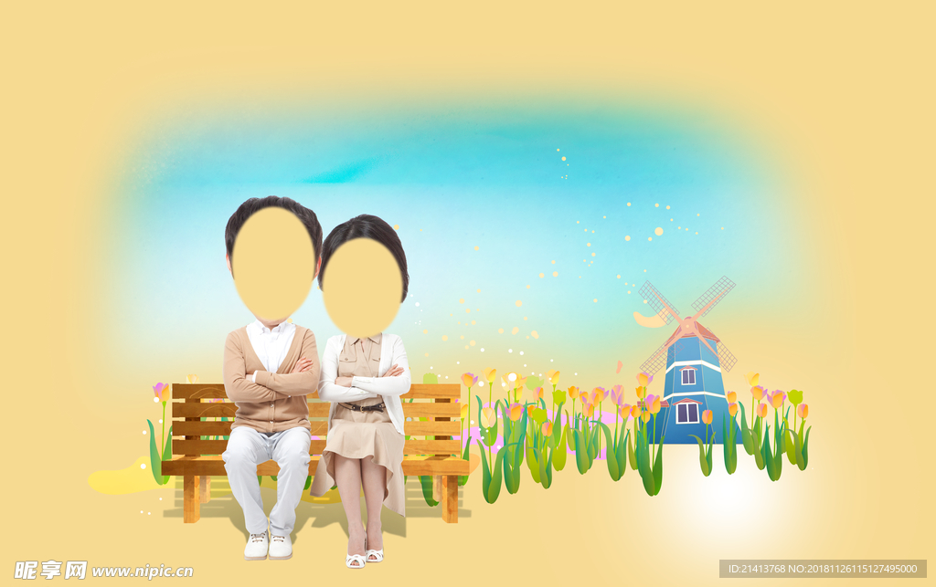 幸福家庭夫妻
