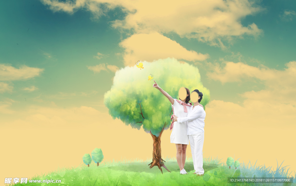 温馨幸福家庭
