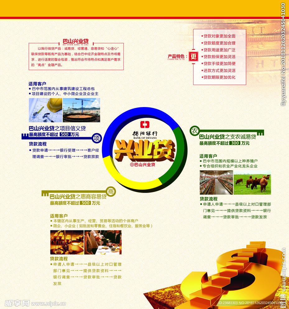 银行折页宣传单素材