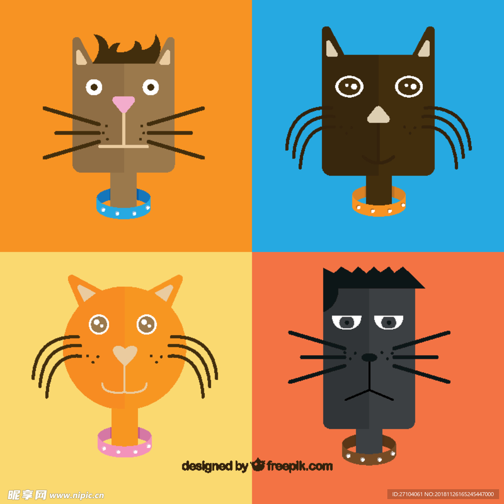 卡通猫插图