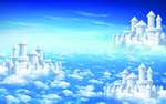 天空城堡背景墙