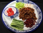 京酱肉丝卷饼