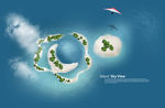 海岛海洋游泳