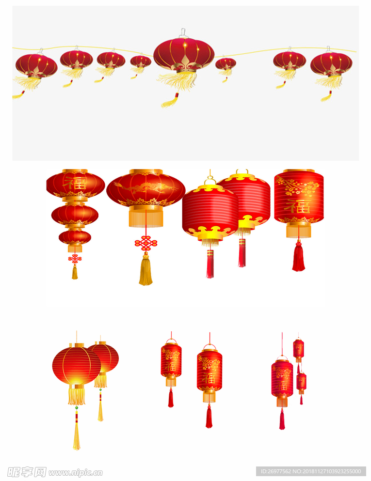 春节红灯笼素材