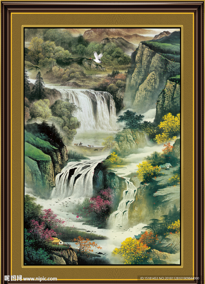 山水画 山水风景 巨幅山水画