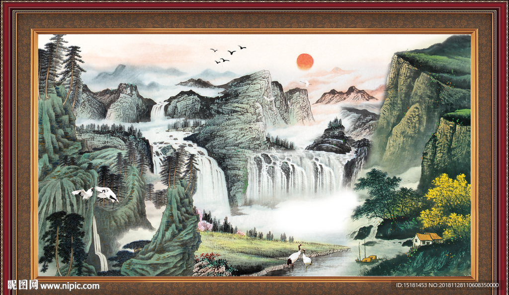 山水画 山水风景 巨幅山水画
