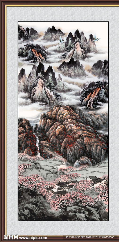 山水画 山水风景 巨幅山水画