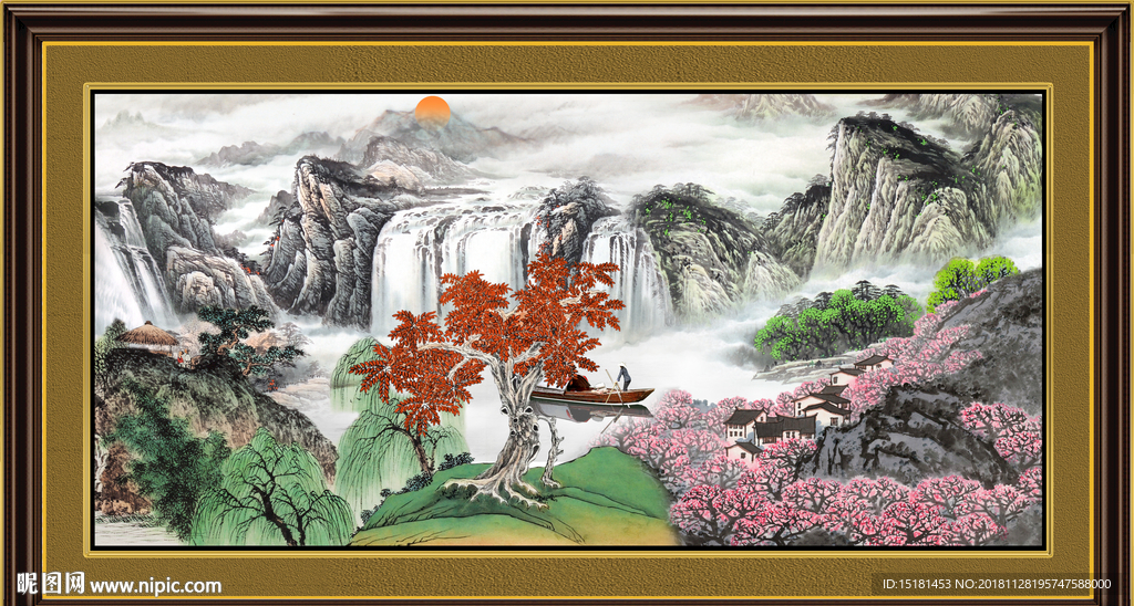聚宝盆山水